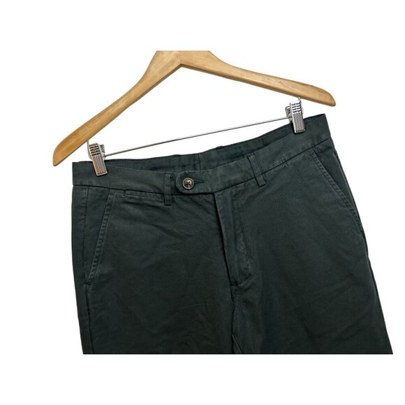 SPIER & MACKAY Slim Fit Green Chinos Mens Size 32 Cotton Blend Casual Pants - Picture 5 of 11